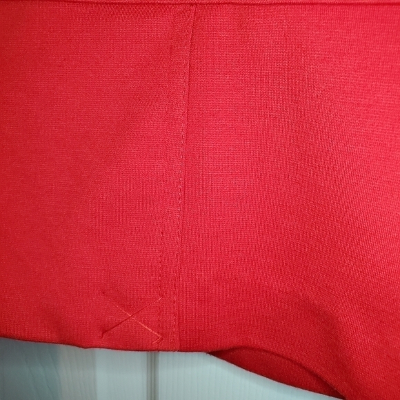 Robbi & Nikki Cropped Lea Coat Style Jacket Bright Red Size S - Picture 8 of 10